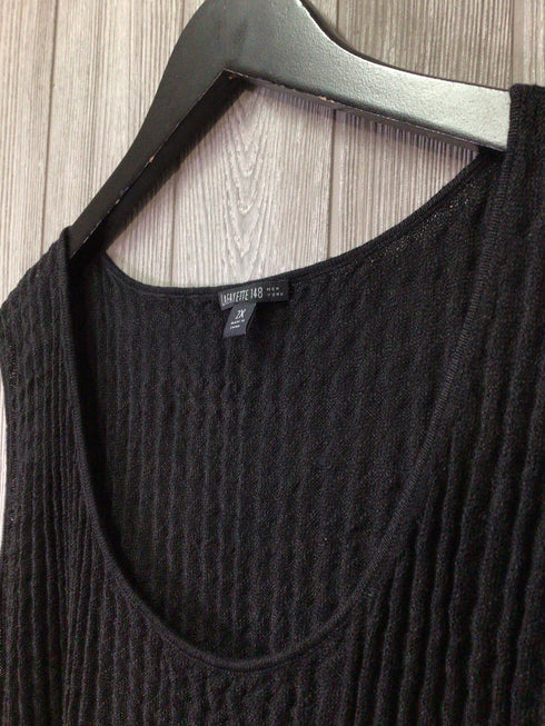 Lafayette 148 Linen Knit Top Size 2X